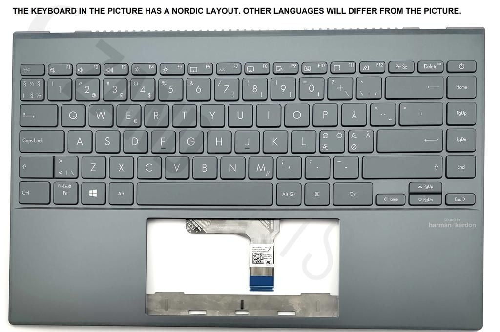 Asus UX425JA-2G Keyboard (FRENCH) Module/AS (BACKLIGHT)