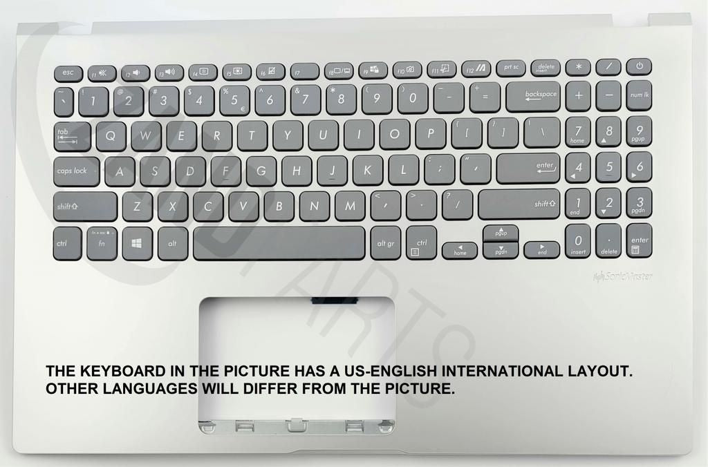 Asus X509FA-1S Keyboard (US-English International) Module/AS (WO/P)