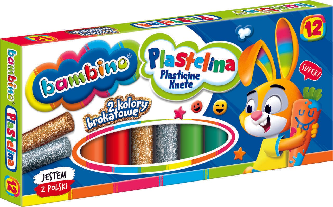 BAMBINO Plasticine classic 12 colours