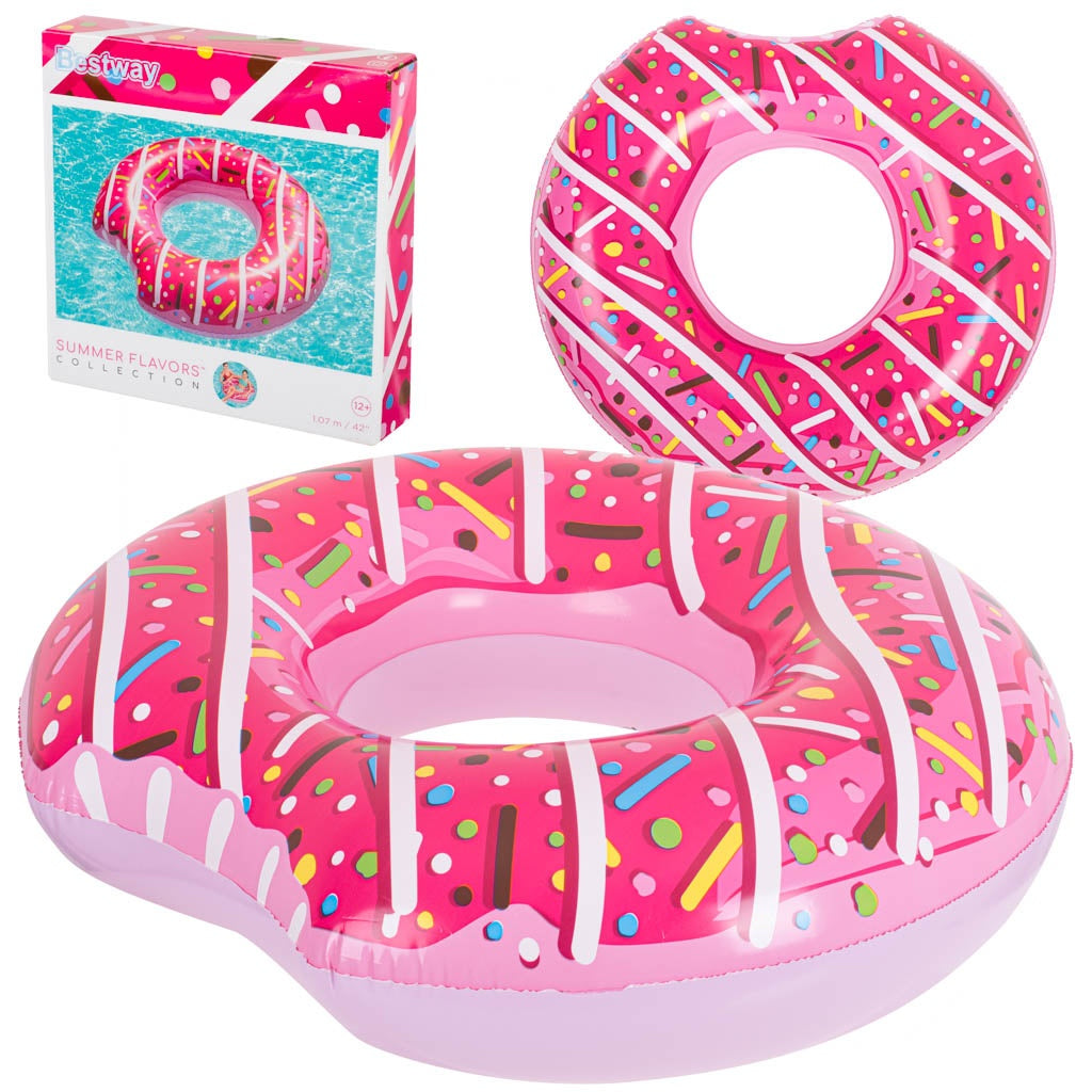 BESTWAY 36118 Donut 107cm pink swimming wheel