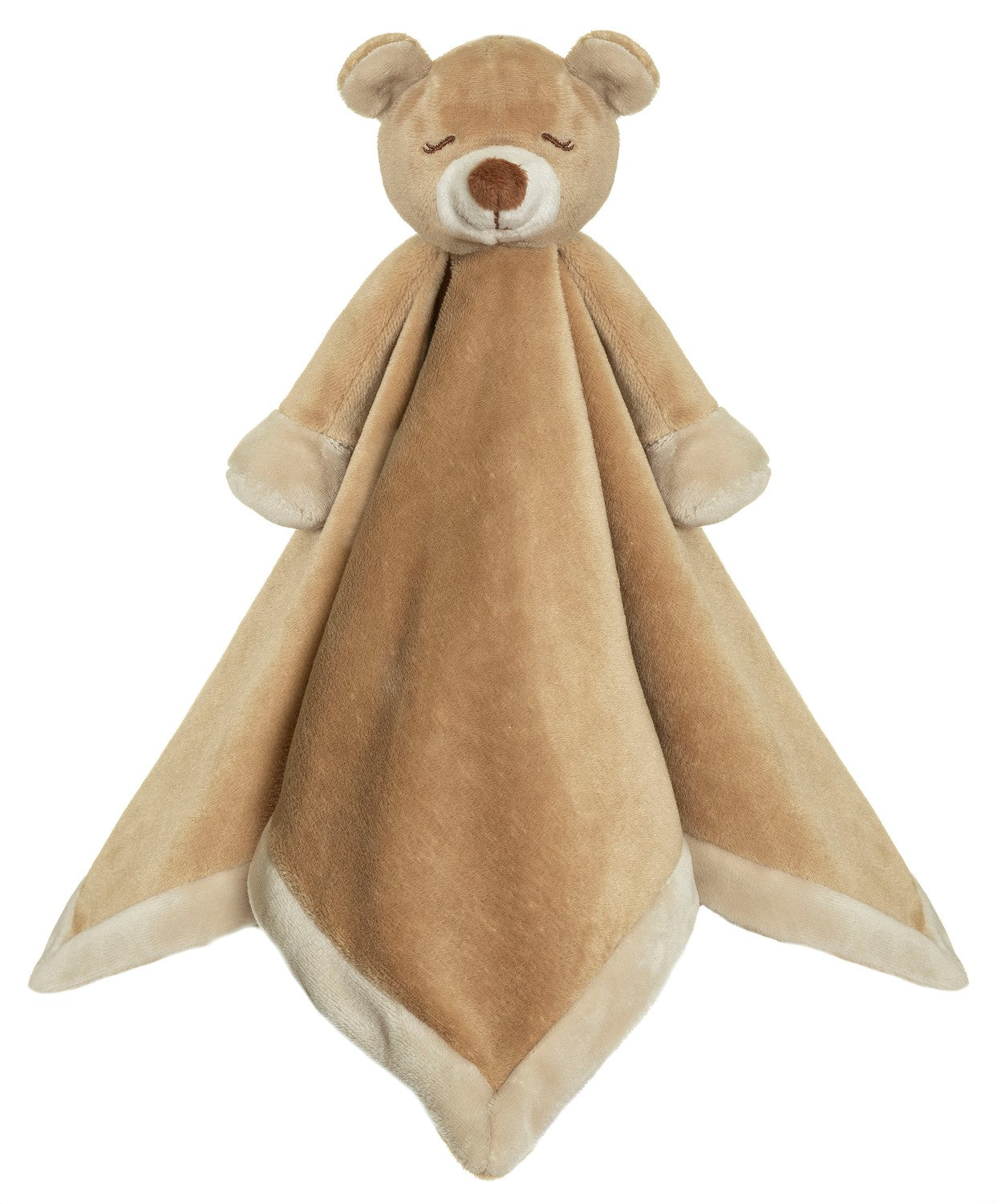 Baby Comforter, Soft Teddy Brown, 35x35 cm, Machine Washable