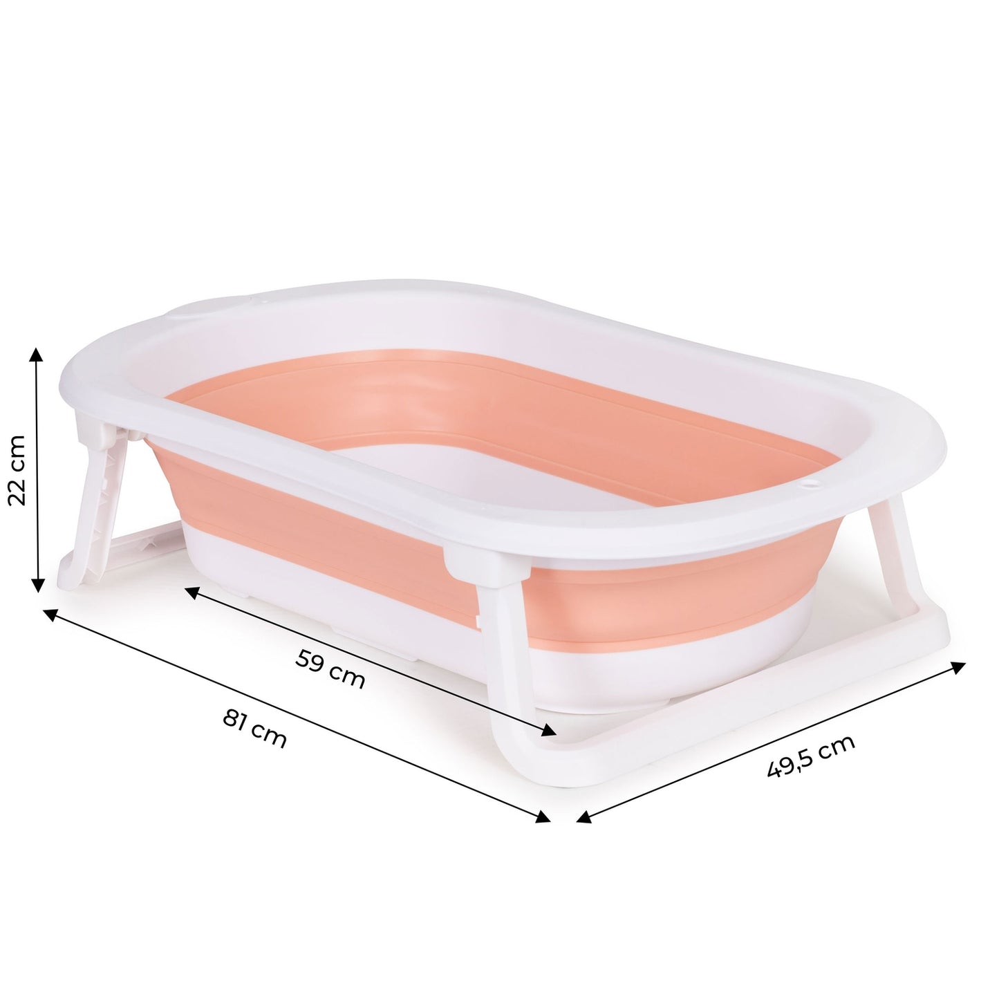 Baby bathtub Folding tourist bathtub with drain