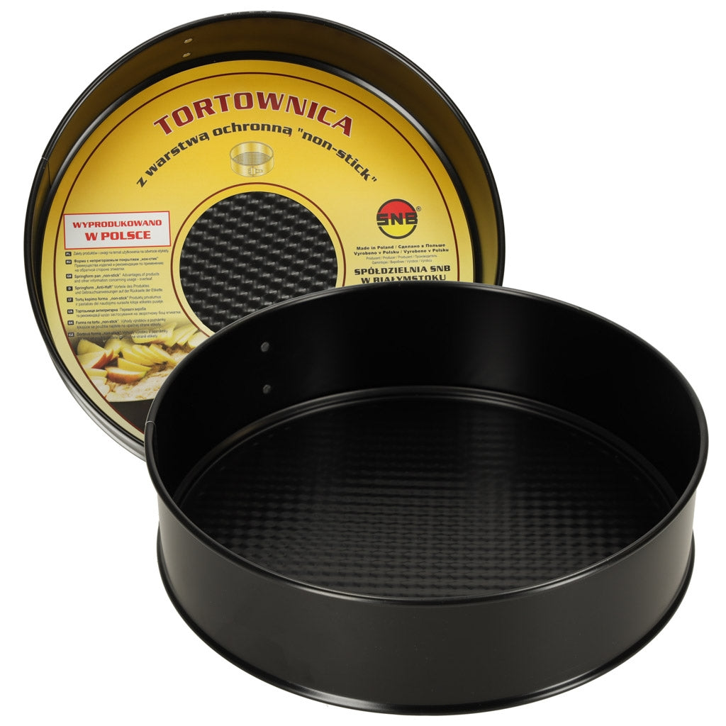 Baking tin with removable rim 24cm black