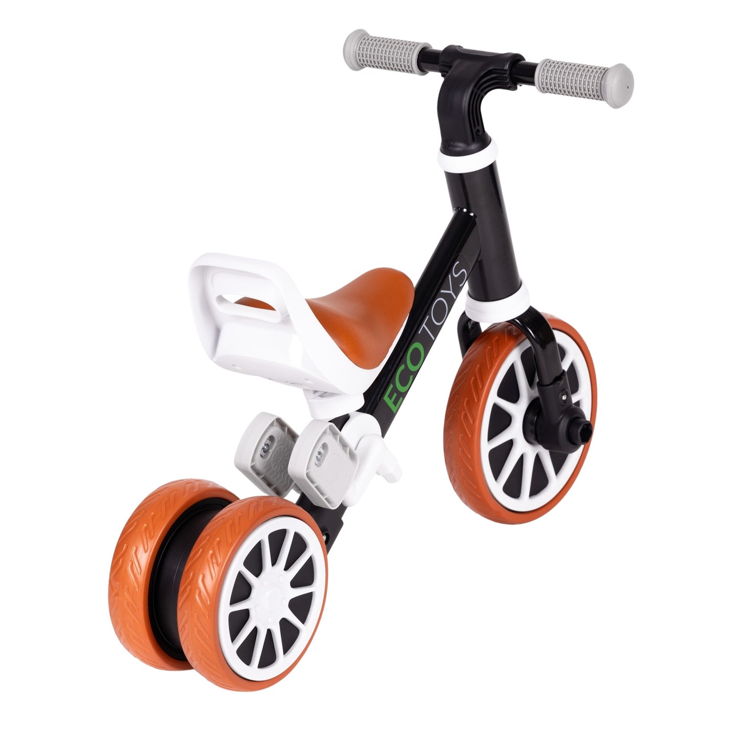 Balance bike with pedals 2in1 black ECOTOYS