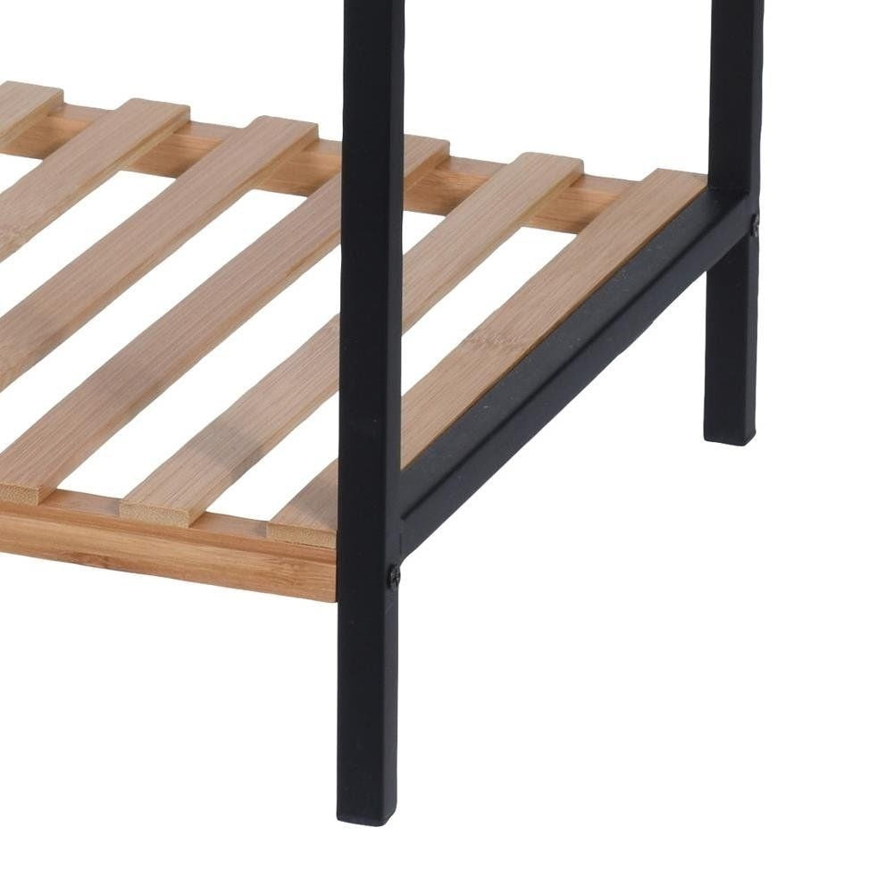 Bamboo shelf for the bathroom - Storage of cosmetics & towels
