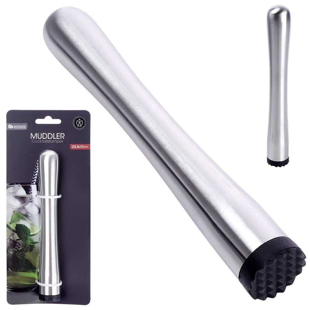 Bar spoon in stainless steel, 17.5 cm - Mojito expert!