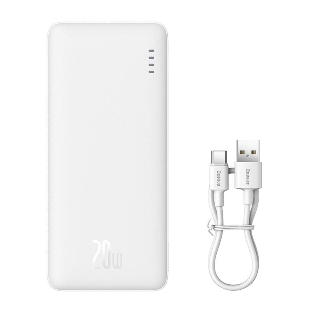 Baseus Airpow Fast Charging Power Bank 30000mAh, 20W - White