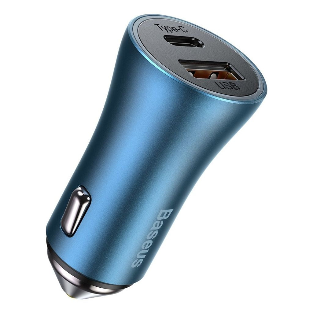 Baseus Golden Contactor Pro Dual Quick Car Charger 40W - Blue