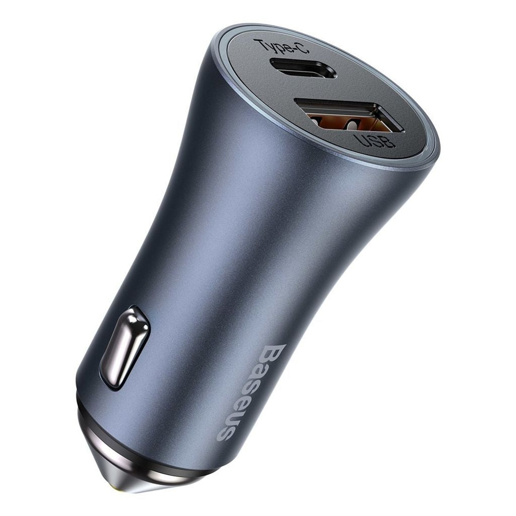 Baseus Golden Contactor Pro Dual Quick Car Charger 40W - Dark Grey