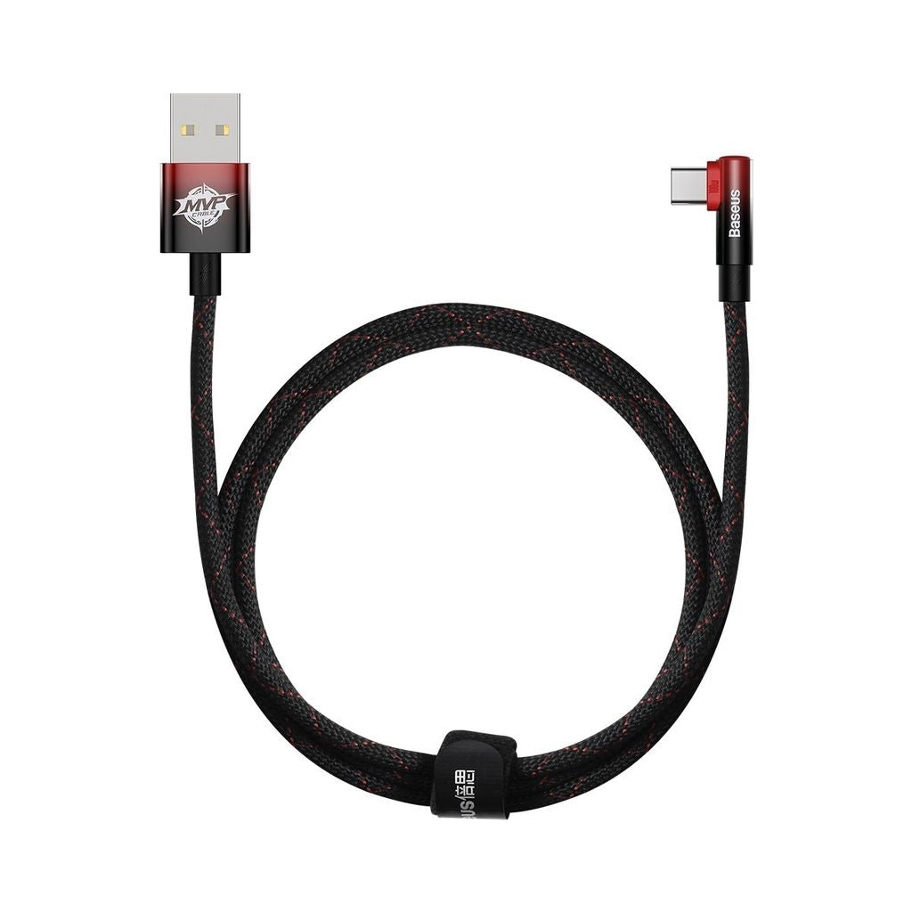 Baseus MVP 2 USB-A - USB-C Cable, 1m, 100W - Black/Red