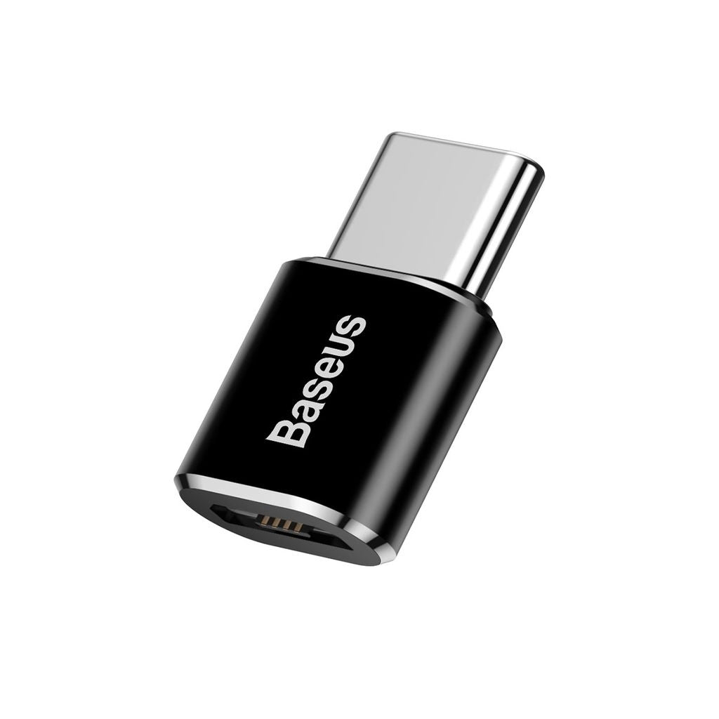 Baseus Mini Micro-USB to USB-C Adapter - Black