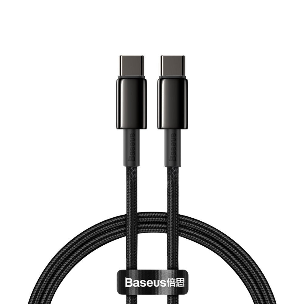 Baseus Tungsten USB-C to USB-C 100W 1 m - Black
