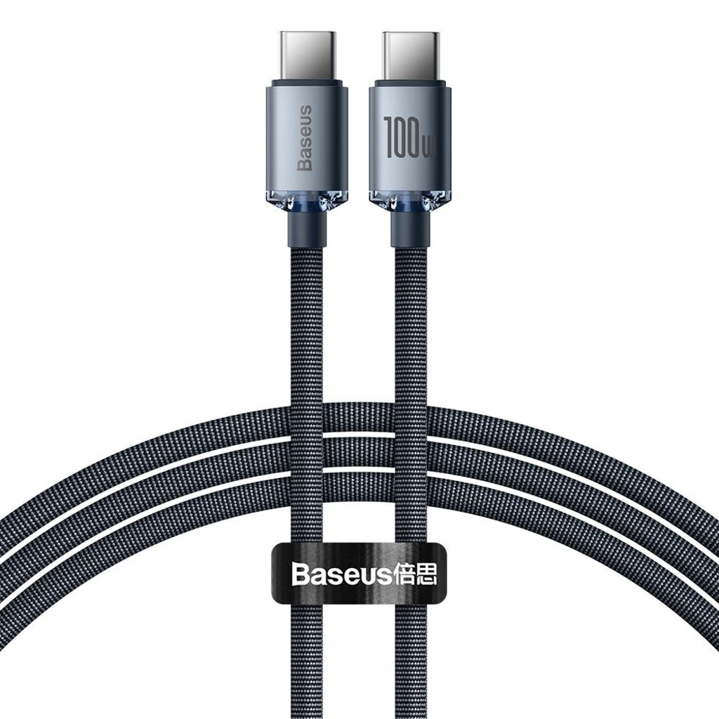 Baseus USB-C to USB-C Fast Charging Cable, 100W, 1.2m - Black