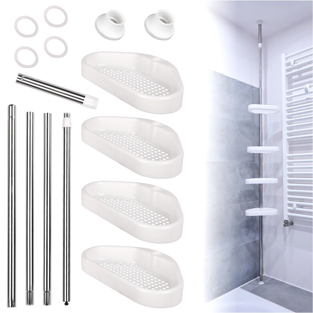 Bathroom corner shelf telescopic shower 260cm