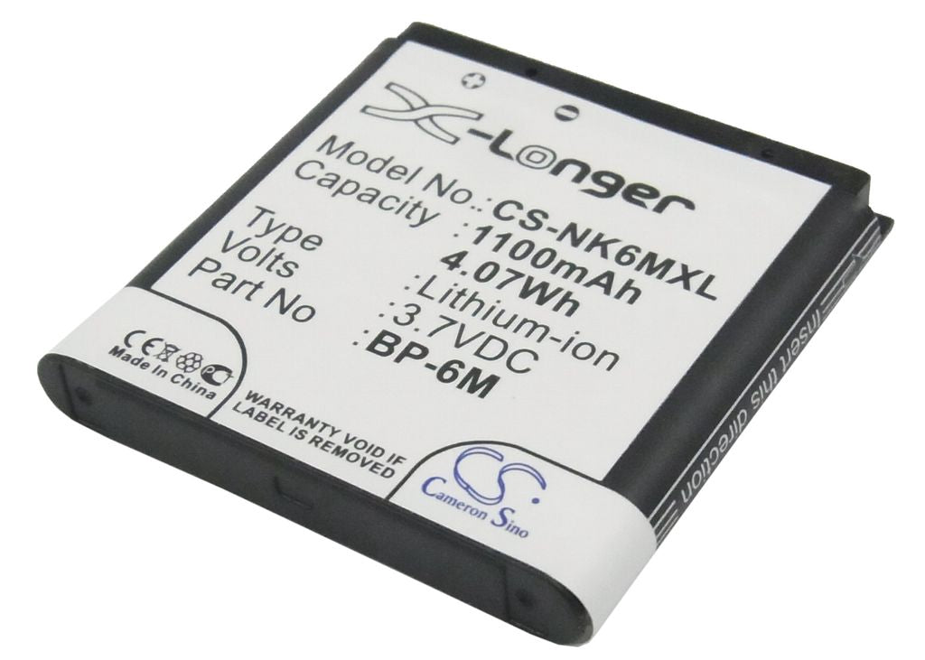 Batteri för Bp-6M ersättningsbatteri