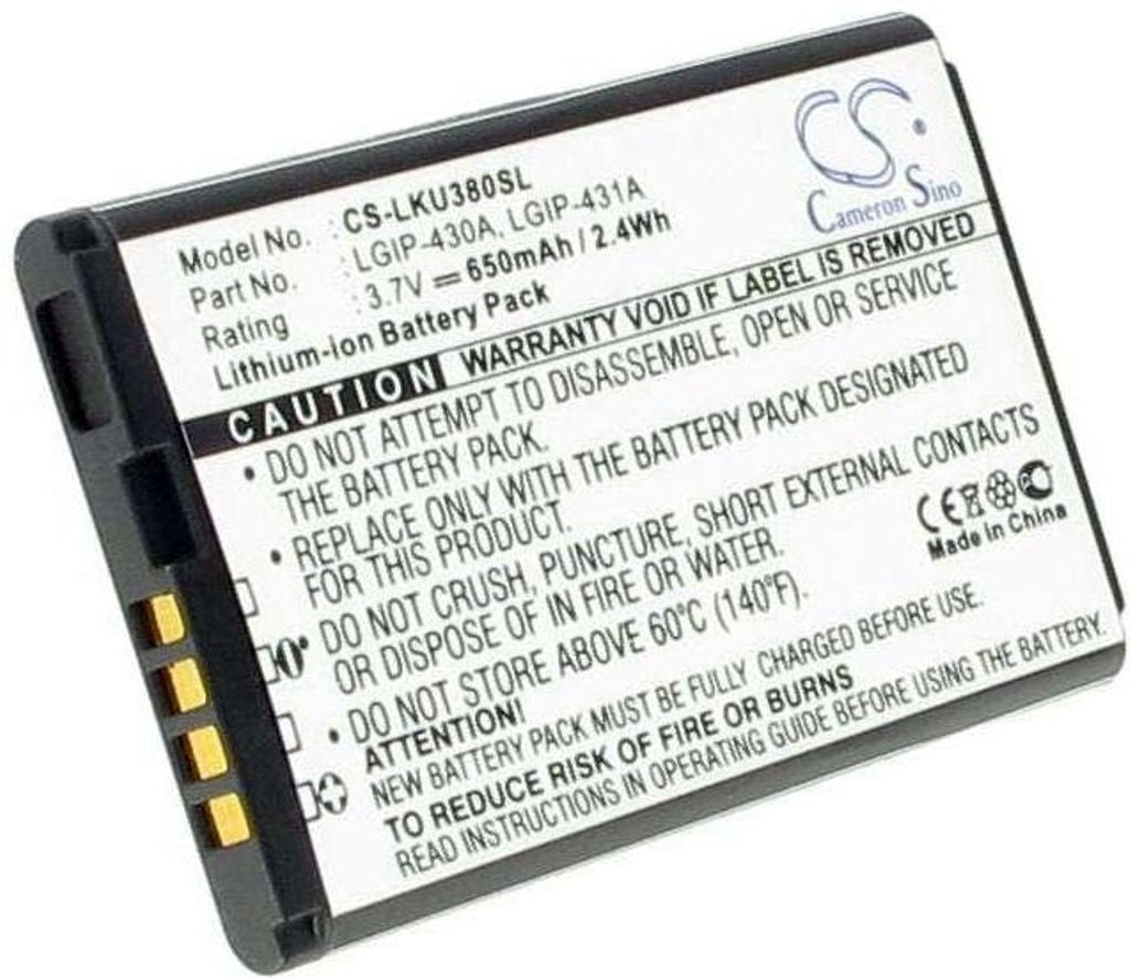 Batteri för Lgip-430A ersättningsbatteri