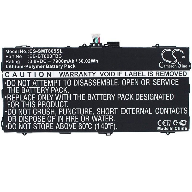 Battery EB-BT800FBE for Samsung Galaxy Tab S 10.5, 3.8V, 7900mAh