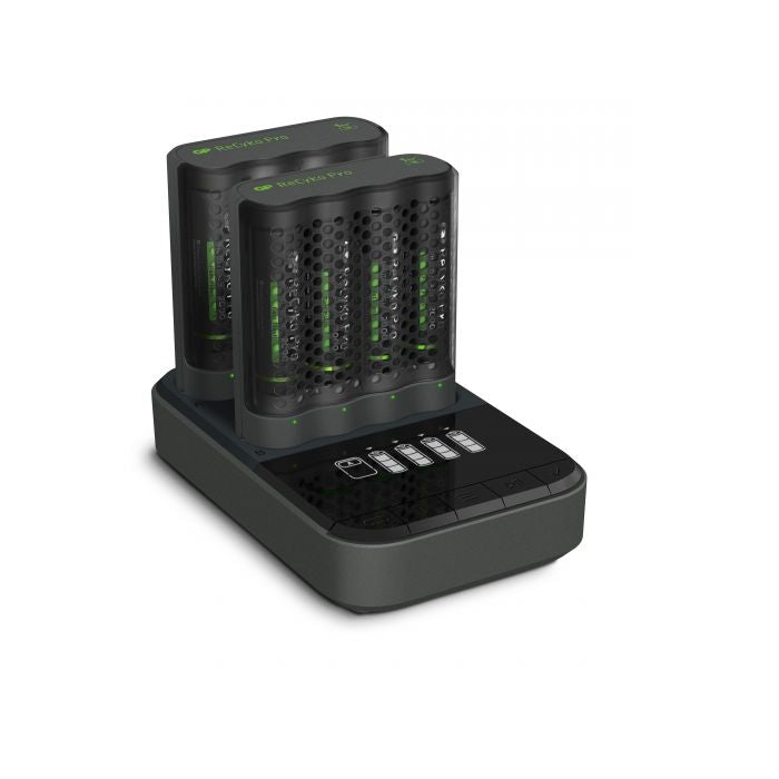 Battery charger (4h) incl. 8 GP Pro Recyko AA Photoflash 2000mAh