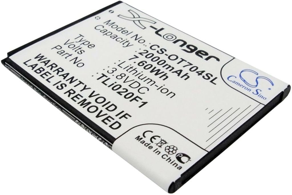 Battery for Alcatel One Touch 7040 etc