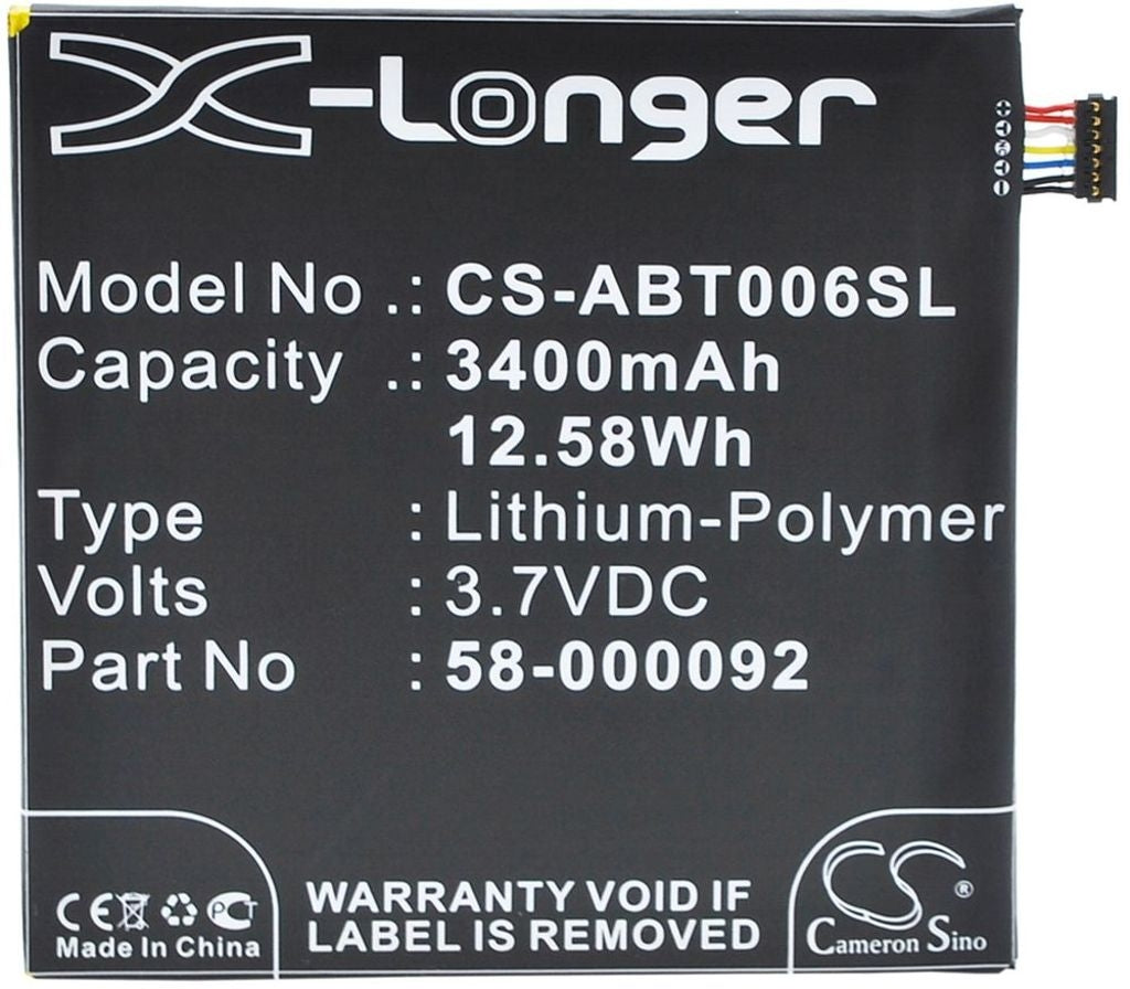 Battery for Amazon B00YYZCUGO etc