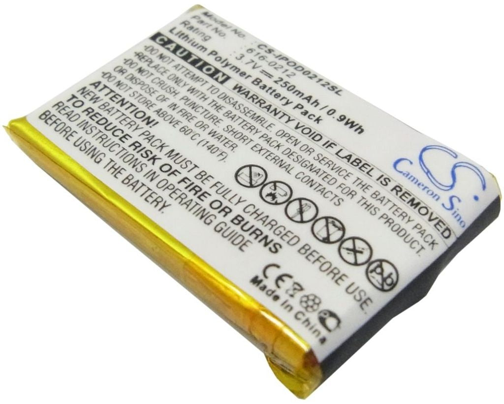 Battery for Apple iPOD Shuffle etc