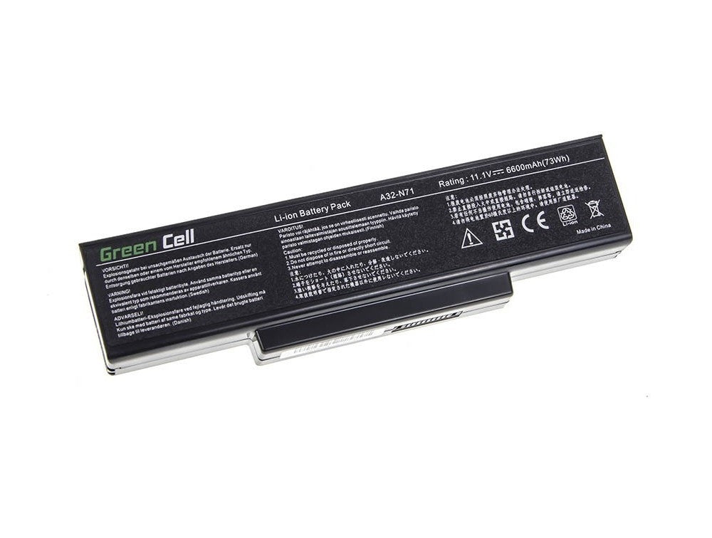 Battery for Asus A32-K72, 11.1V, 6600mAh