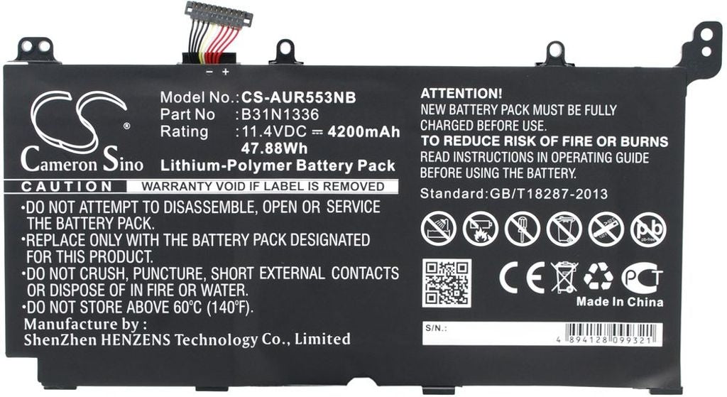 Battery for Asus R553LF etc