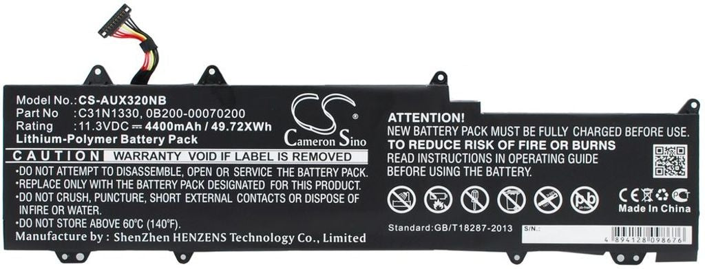 Battery for Asus Zenbook UX32LA etc