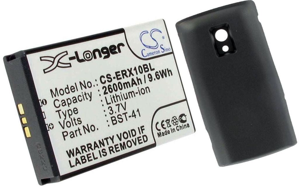 Battery for BST-41 / Xperia X10 replacement battery 2600 mAh