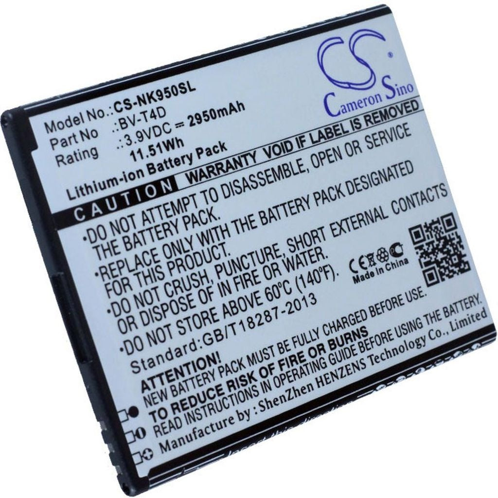 Battery for BV-T4D replacement battery