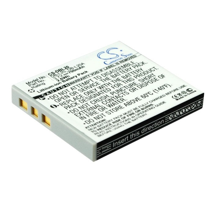Battery for DB-L20 replacement battery