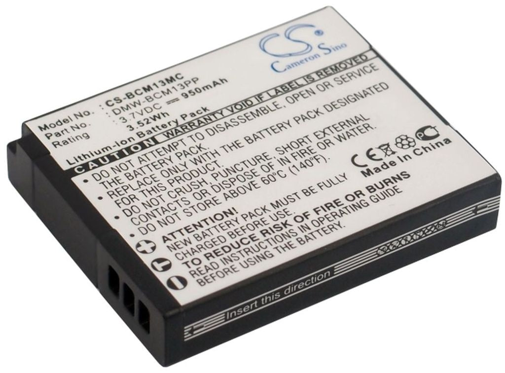 Battery for DMW-BCM13 replacement battery