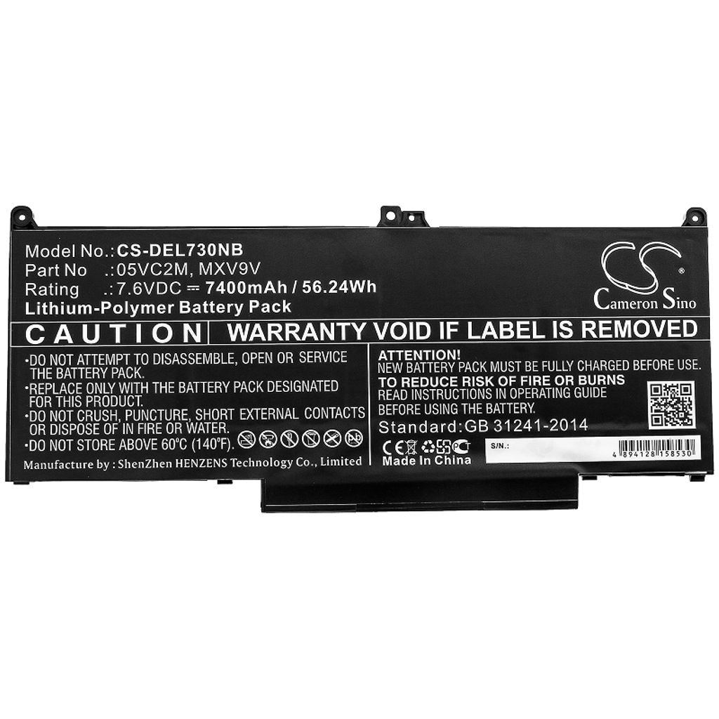 Battery for Dell Latitude 13 7300(N052L7300-D1716FCN) etc.