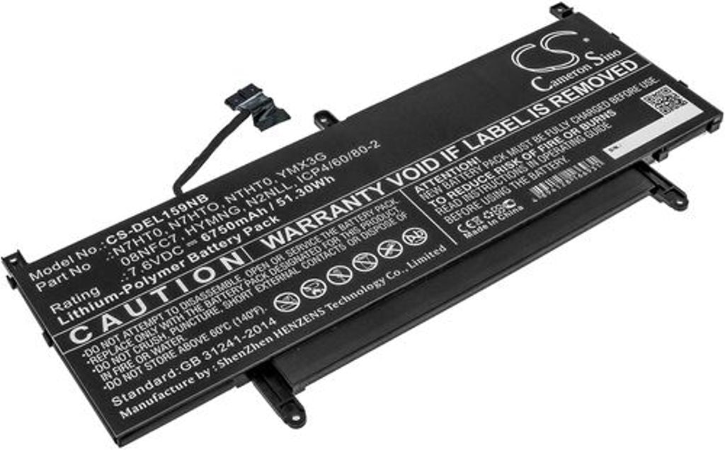 Battery for Dell Latitude 15 9510 WPK5N etc