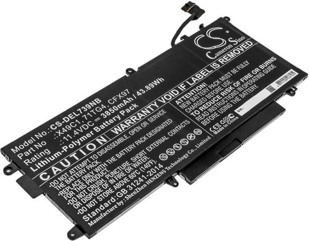 Battery for Dell Latitude 5289 2-in-1 etc
