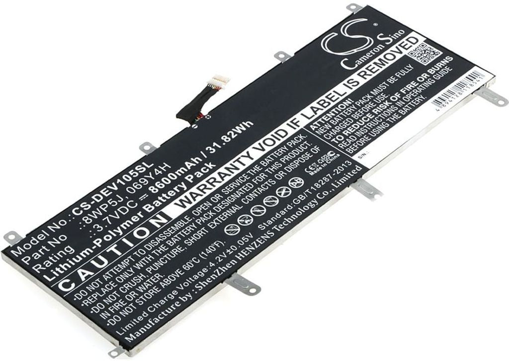 Battery for Dell Venue 10 5000 mfl