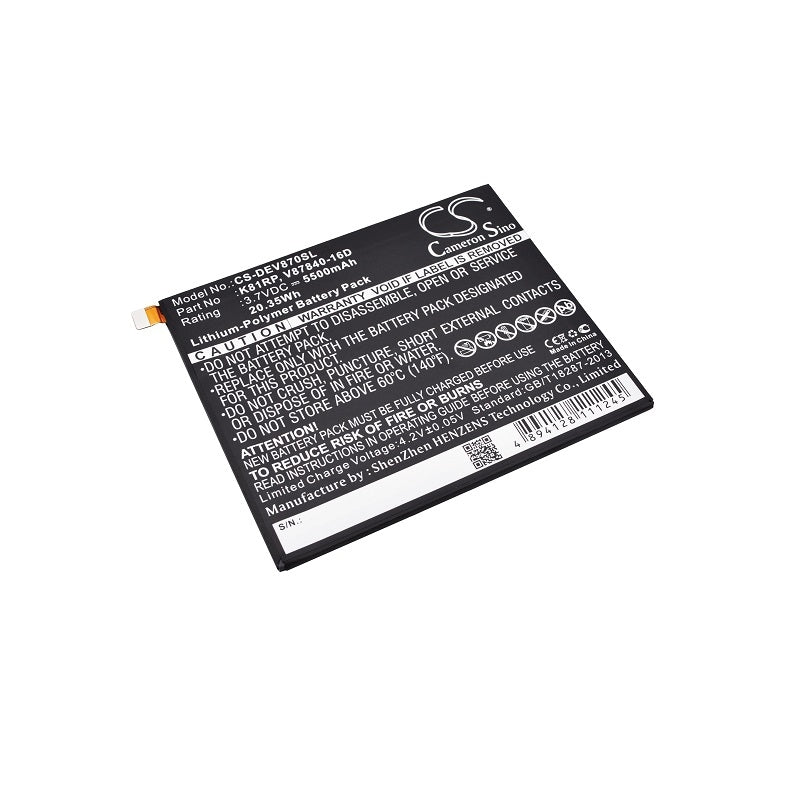 Battery for Dell Venue 8 7000 mfl