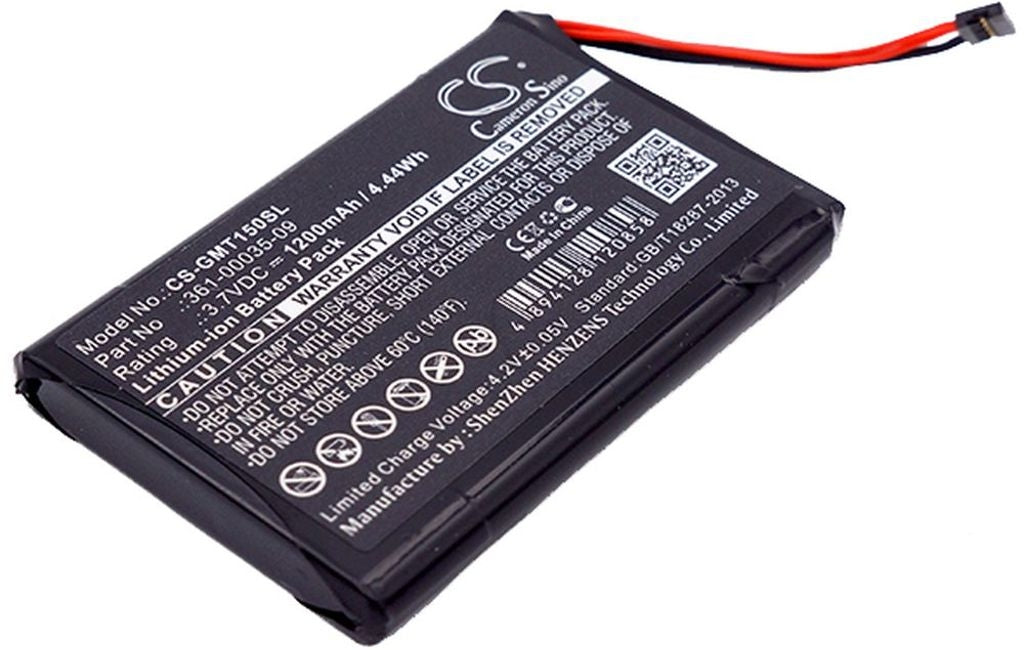 Battery for Garmin T 5 mini etc