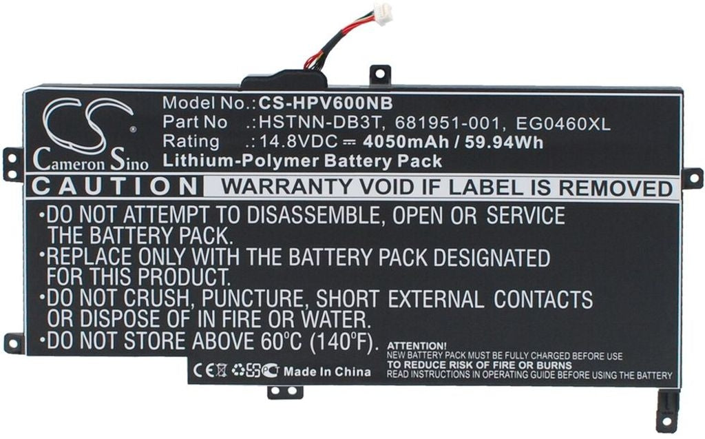 Battery for HP Envy Sleekbook 6 etc