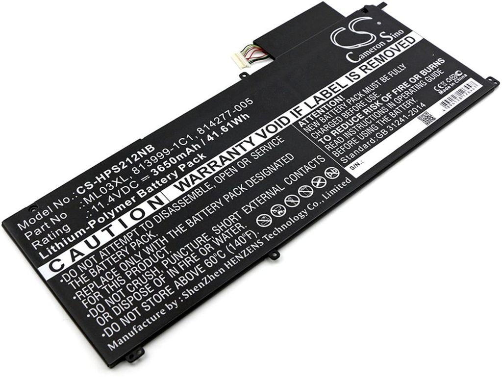 Battery for HP Specter X2 12" etc