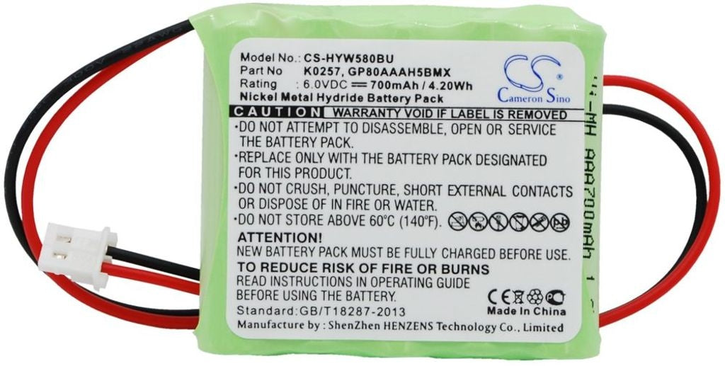 Battery for Honeywell 5800RP Wireless etc