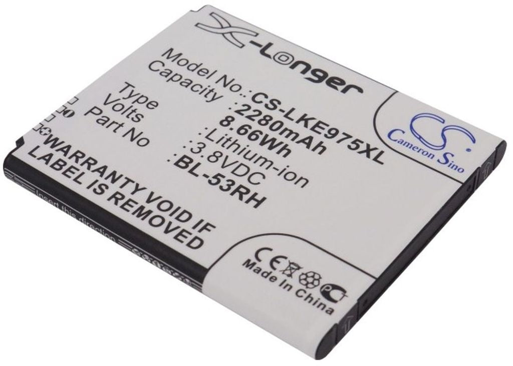 Battery for LG E975w etc