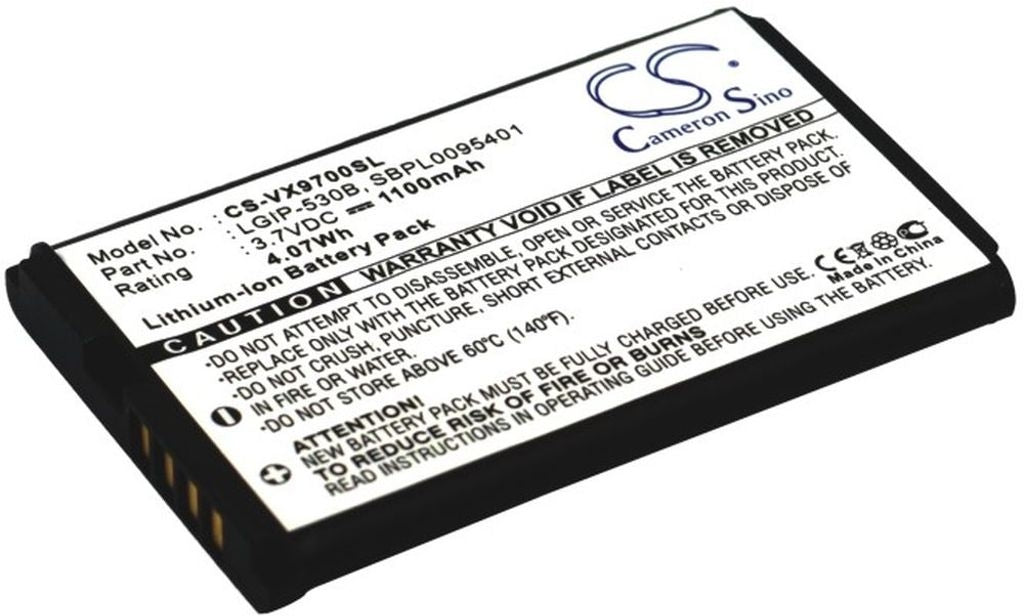 Battery for LG Versa VX9600 etc
