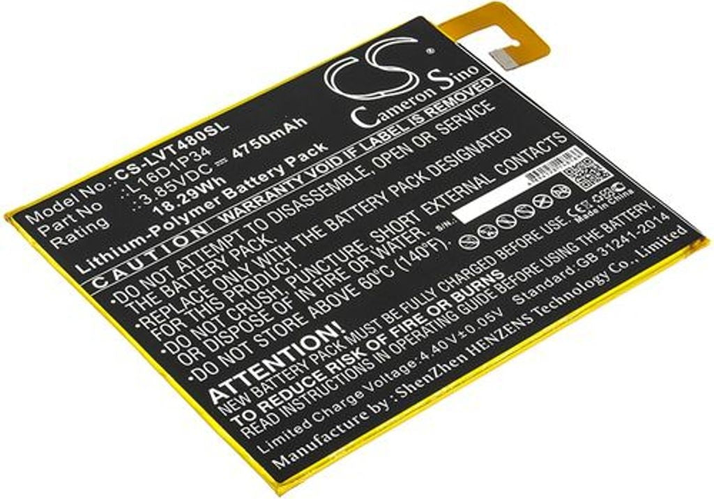 Battery for Lenovo Tab4 8 etc