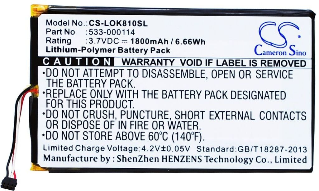 Battery for Logitech IIIuminated Keyboard K810 etc