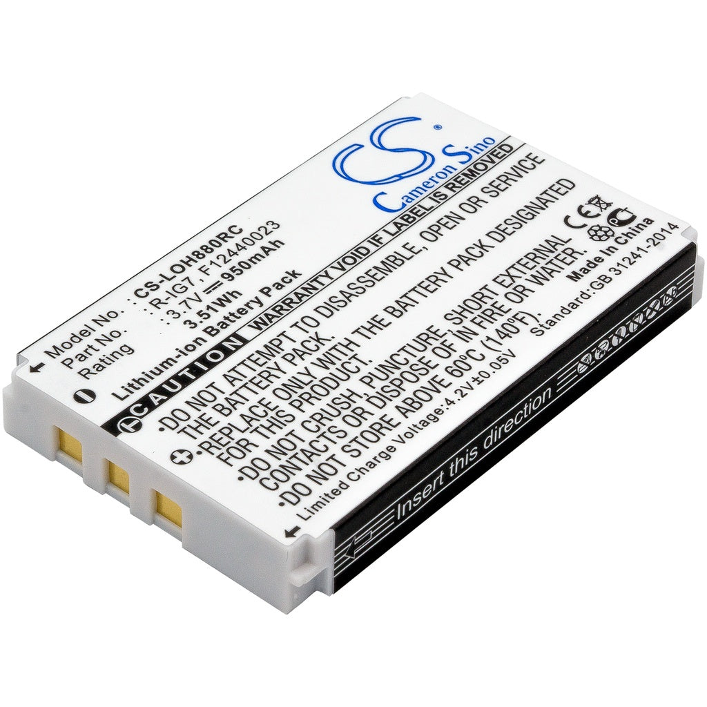 Battery for Logitech R-IG7 replacement battery