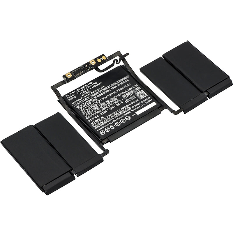 Battery for MacBook Pro 13 A1706 Touch Bar, 11.4V 4300mAh