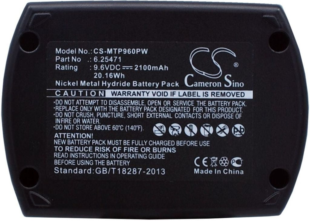 Battery for Metabo BS 9.6 etc
