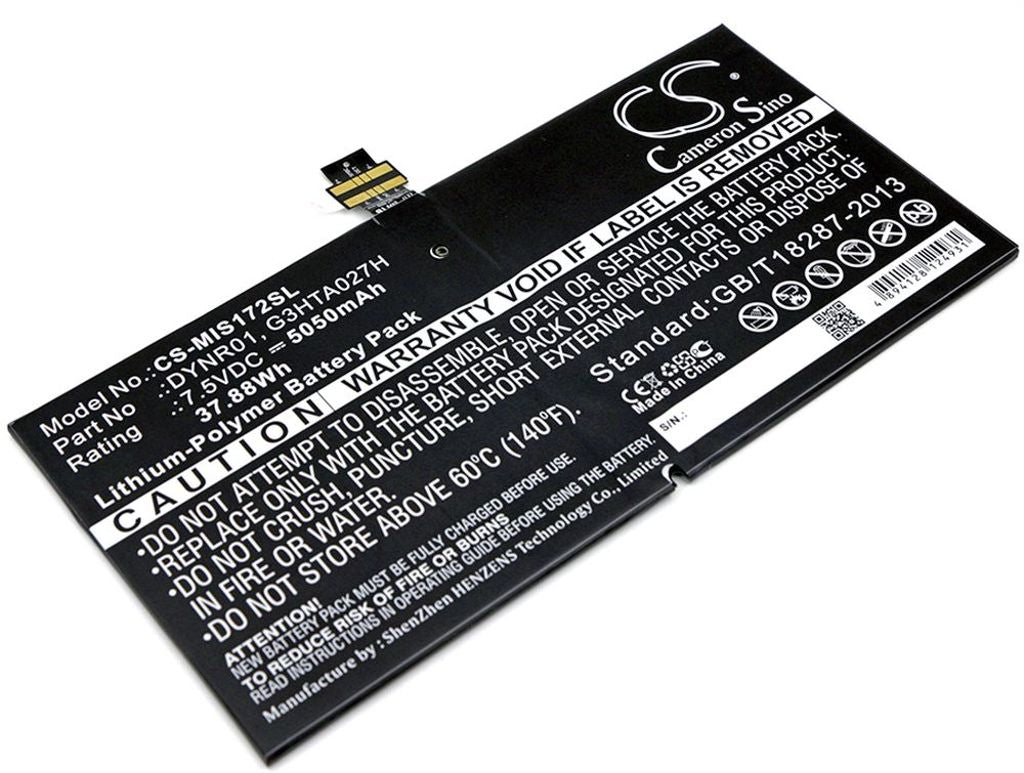 Battery for Microsoft Surface Pro 4, Micosoft 1724, etc