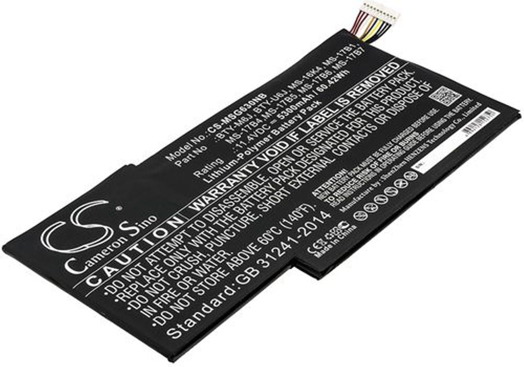 Battery for Msi GS63 7RE Stealth Pro etc